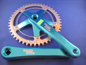 Korba Sturmey Archer FCT66 niebieska anodowana