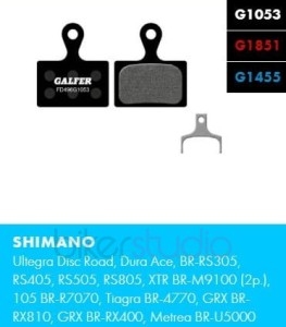 Okładziny hamulcowe GALFER FD496 Standard czarne