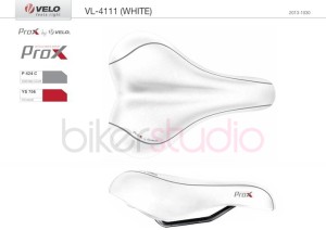 Siodełko VELO PROX - VL-4111 - Białe D2 - zone cut - żelowe