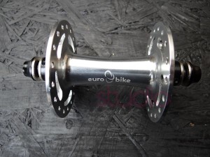 Piasta przednia Novatec Eurobike Bolt On srebrna 36otw.