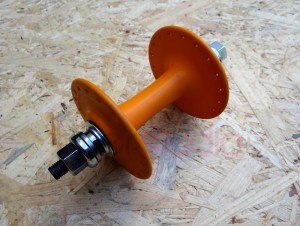 Piasta przednia Sturmey Archer pomarańczowy mat