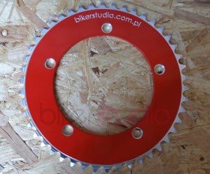 Najmocniejszy blat torowy ostre koło PA9 czerwony malowany