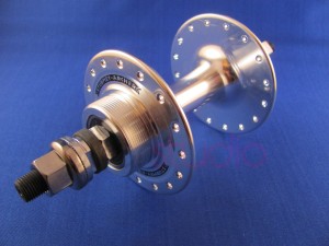 Piasta tylna Sturmey Archer HBT srebrna ostre/wolnobieg 32otw. HBT